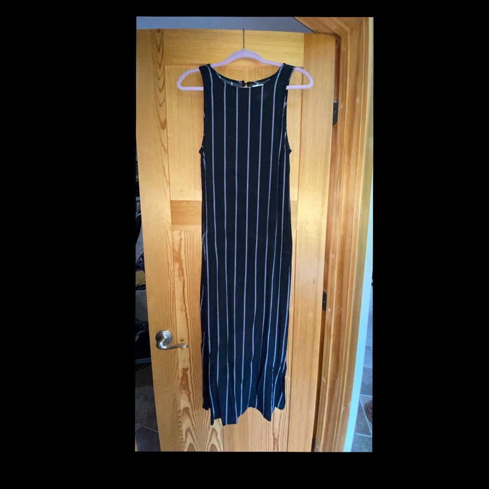 Black and white maxi dress